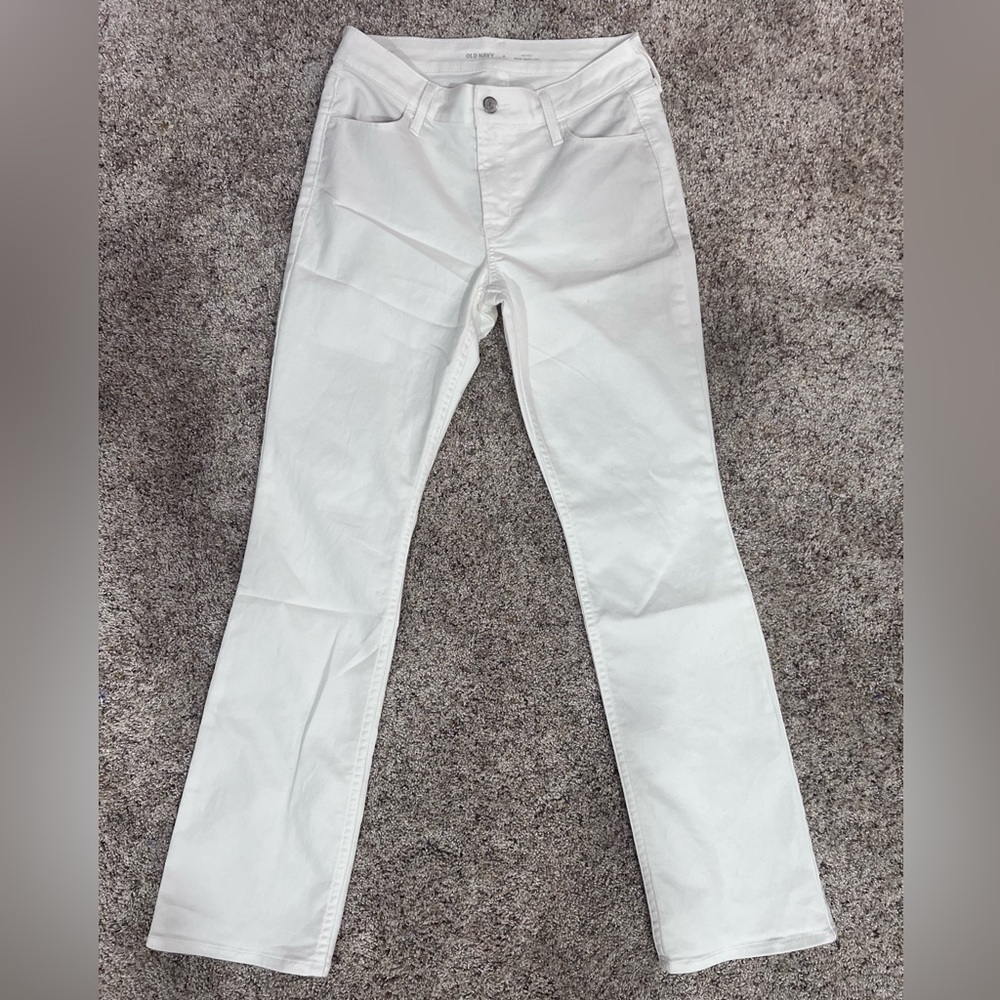 Old Navy Women's Flare White Jeans